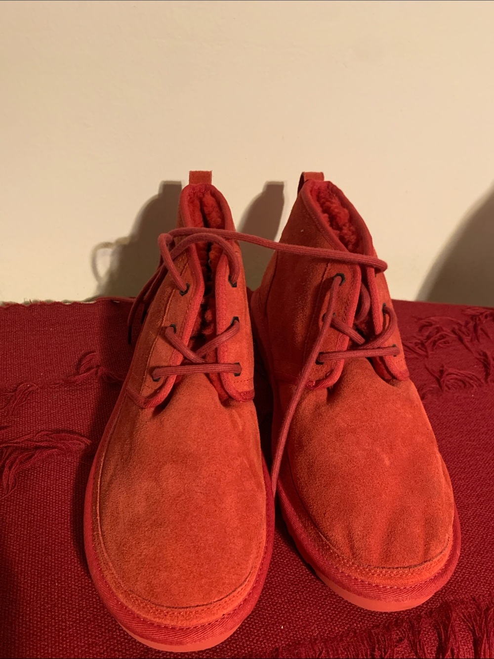 UGG Red Suede Chukka Boots